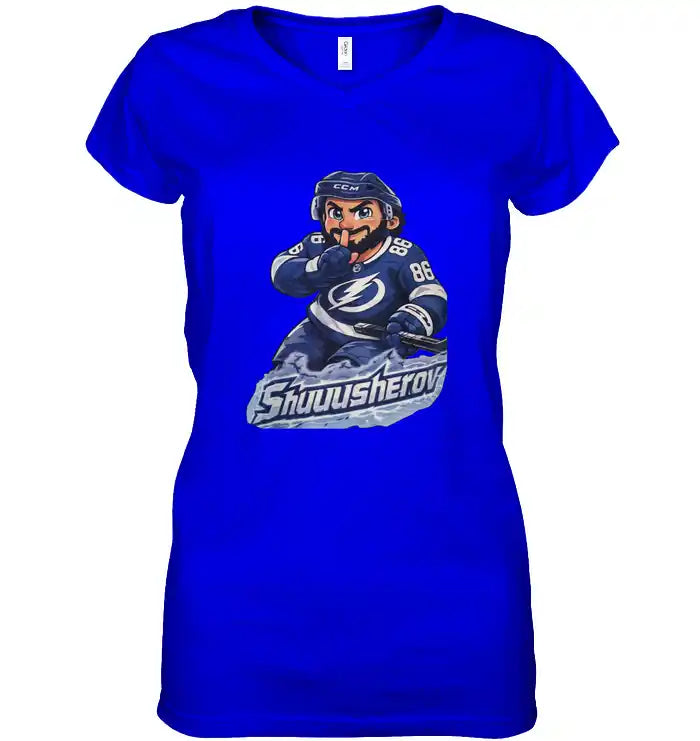Tampa Bay Lightning : Women’s Relaxed Jersey V-Neck Tee